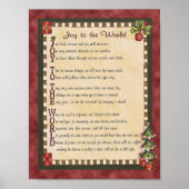 "Joy to the World" Acrostic Poem Canvas afdrukken Poster (Voorkant)