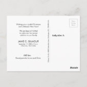 Joy to the World Baby's eerste kerstfoto Briefkaart (Achterkant)