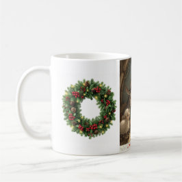 Joy to the World Barnyard Animals Wreath Mug Koffiemok
