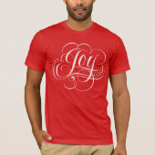 Joy to the World Chalkboard Fancy Chalk Lettering T-shirt (Voorkant)