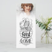 Joy to the World Christelijke kerst aanpassen Feestdagenkaart (Staand voorkant)