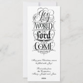 Joy to the World Christelijke kerst aanpassen Feestdagenkaart (Achterkant)