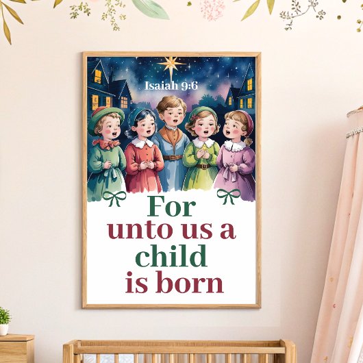 Joy to the World Christelijke Nursery Wall Art pri Poster