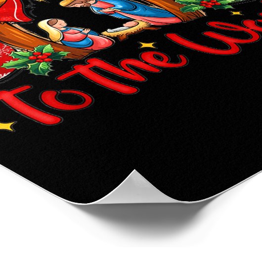 Joy To The World Christian Christmas Coquette Oh H Poster (Hoek)