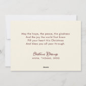 Joy To The World Christian Religious Christmas Feestdagenkaart (Achterkant)