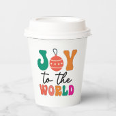 Joy to the World - Christmas Design-50835 Papieren Bekers (Voorkant)