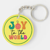 Joy to the World - Christmas Design-50835 Sleutelhanger (Achterkant)