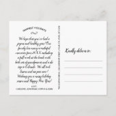 Joy To the World Christmas Holiday Photo Modern Briefkaart (Achterkant)