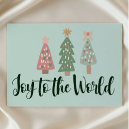 Joy to the World Christmas  Post Card  Briefkaart