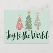 Joy to the World Christmas  Post Card  Briefkaart (Voorkant)