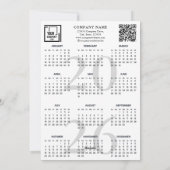 Joy to the World Christmas Rustic 2026 Calendar Feestdagenkaart (Achterkant)