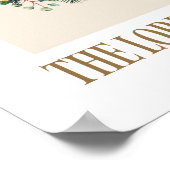 Joy to the World Christmas Wreath Poster (Hoek)