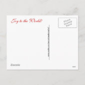 Joy to the World - Engel van vreugde - Rood Feestdagenkaart (Achterkant)