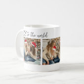 Joy to the World Familiefoto Kerstmis Koffiemok (Voorkant links)