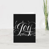 Joy To The World Fancy Swirly Girly Christmas T Sh Kaart (Voorkant)