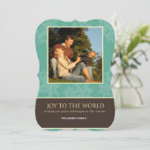 JOY TO THE WORLD FEESTDAGENKAART (Staand voorkant)
