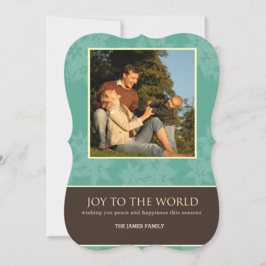 JOY TO THE WORLD FEESTDAGENKAART (Voorkant)