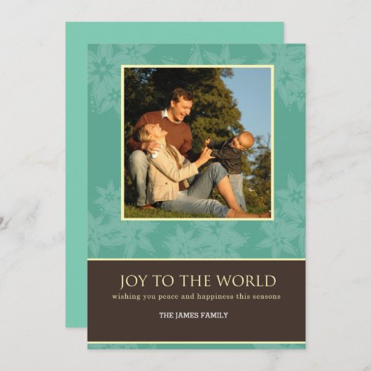 JOY TO THE WORLD FEESTDAGENKAART (Voorkant / Achterkant)