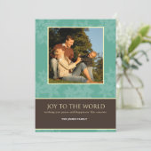 JOY TO THE WORLD FEESTDAGENKAART (Staand voorkant)