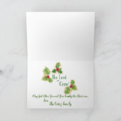 Joy to the World Gepersonaliseerde Kaart voor Kers (Binnen)