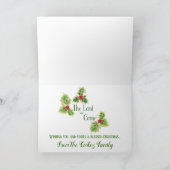 Joy to the World Gepersonaliseerde Kaart voor Kers (Binnen)