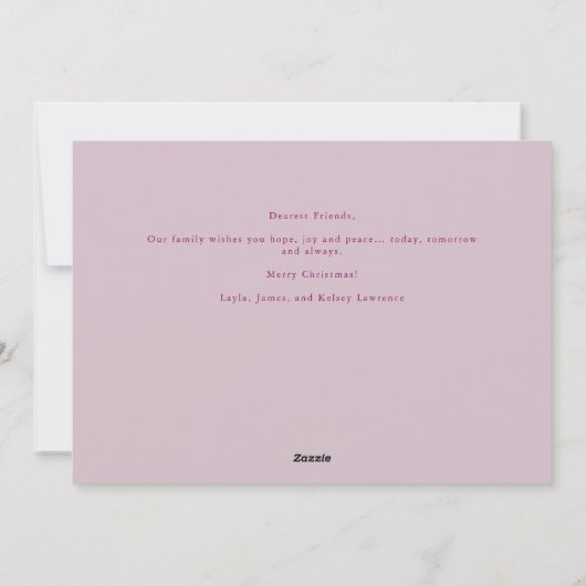 Joy to the World Handwriting Religious Christmas Feestdagenkaart (Achterkant)