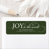 JOY TO THE WORLD | HOLIDAIRE ADRESETIKETTEN ETIKET (Insitu)