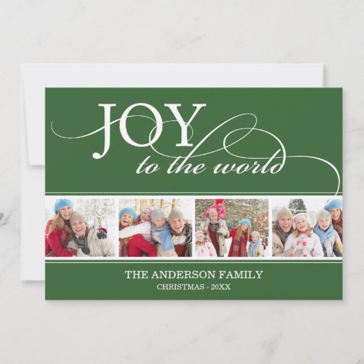JOY TO THE WORLD | HOLIDAIRE FOTOKAART FEESTDAGENKAART (Voorkant)