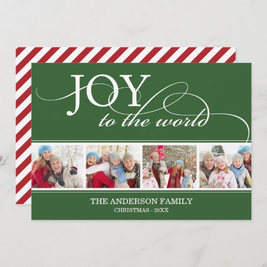 JOY TO THE WORLD | HOLIDAIRE FOTOKAART FEESTDAGENKAART (Voorkant / Achterkant)