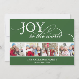 JOY TO THE WORLD HOLIDAIRE FOTOKAART FEESTDAGENKAART