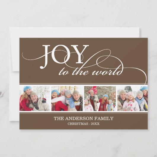 JOY TO THE WORLD | HOLIDAIRE FOTOKAART FEESTDAGENKAART (Voorkant)