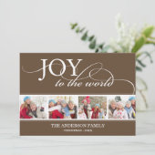 JOY TO THE WORLD | HOLIDAIRE FOTOKAART FEESTDAGENKAART (Staand voorkant)