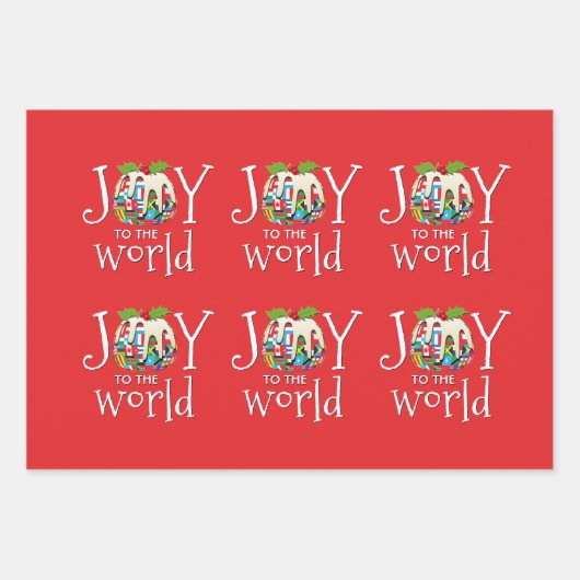 JOY TO THE WORLD INPAKPAPIER VEL (Voorkant 3)
