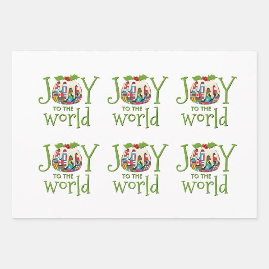 JOY TO THE WORLD INPAKPAPIER VEL (Voorkant)
