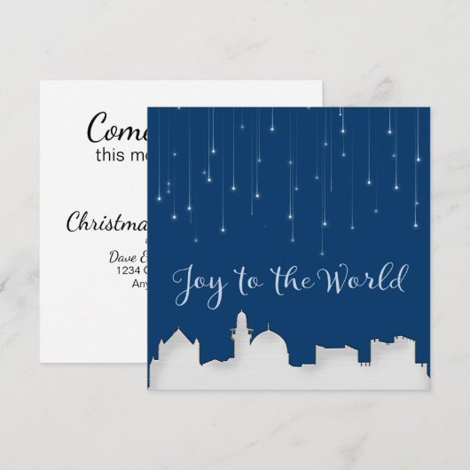 Joy to the World Jerusalem Kaart (Voorkant / Achterkant)