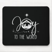 Joy To The World Jesus Christian Nativity Scence C Muismat (Voorkant)
