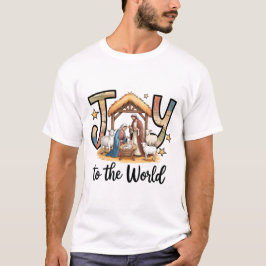 Joy to the World,Jesus Christmas  T-shirt
