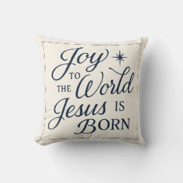 Joy to the World Jesus Is Born Pillow Kussen