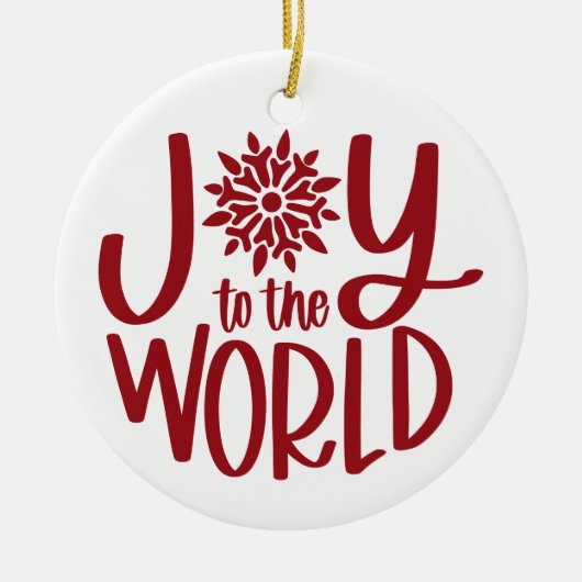 Joy To The World Keramisch Ornament (Voorkant)