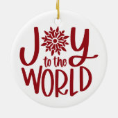 Joy To The World Keramisch Ornament (Achterkant)