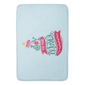 Joy to the World Kerstcitote Typografie Badmat (Voorkant Verticaal)