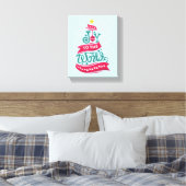Joy to the World Kerstcitote Typografie Canvas Afdruk (Insitu (Slaapkamer))