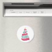 Joy to the World Kerstcitote Typografie Magneet (Insitu (Vaatwasser))