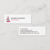 Joy to the World Kerstcitote Typografie Mini Visitekaartje (Voorkant / Achterkant)