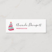 Joy to the World Kerstcitote Typografie Mini Visitekaartje (Voorkant)