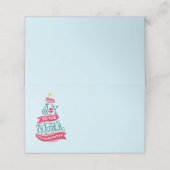 Joy to the World Kerstcitote Typografie Plaatskaartje (Buitenkant ongevouwen)