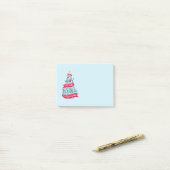 Joy to the World Kerstcitote Typografie Post-it® Notes (Op bureau)