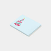 Joy to the World Kerstcitote Typografie Post-it® Notes (Schuin)