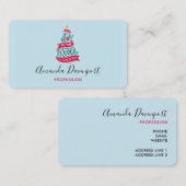 Joy to the World Kerstcitote Typografie Visitekaartje (Voorkant / Achterkant)