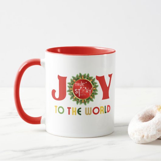 Joy to the World Kerstmis Wreath Mok (Met donut)